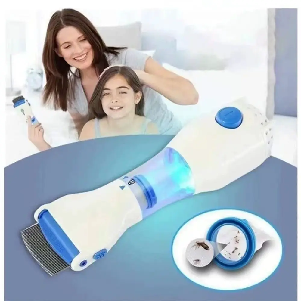 Chemical-free electric vacuum lice comb - DrutoBD