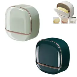 Punch free soap dish with drain tray - DrutoBD
