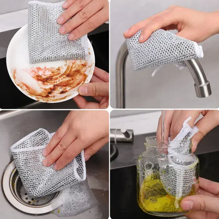 Multipurpose kitchen cleaning cloth usage - DrutoBD
