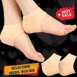 Anti crack silicone heel pads worn on feet - DrutoBD