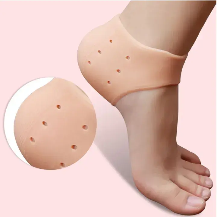 Cracked heel and ankle pain relief silicone protector - DrutoBD