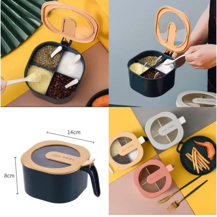 Spice box dimensions 14x8cm and JOY FEEL brand lid - DrutoBD