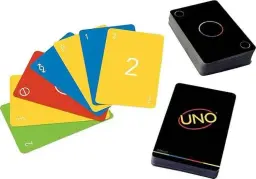 Uno Black Minimalist colored card faces - DrutoBD