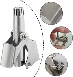 Stainless steel manual nose trimmer mechanism - DrutoBD