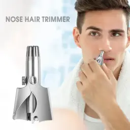 Man using manual nose hair trimmer - DrutoBD