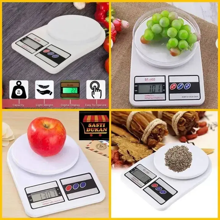 Digital Kitchen Scale LCD display and buttons - DrutoBD