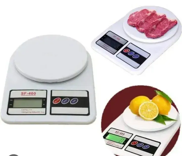White Kitchen Weight Scale Machine top view - DrutoBD
