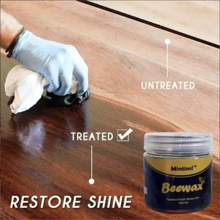 Wood polish treated vs untreated application - DrutoBD