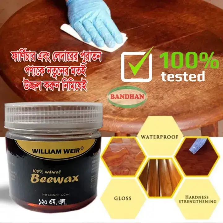Mintiml Beeswax Wood Polish – All-Purpose Furniture Wax for Floor, Furniture Care, Seasoning & Magic Repair — ছবি 5