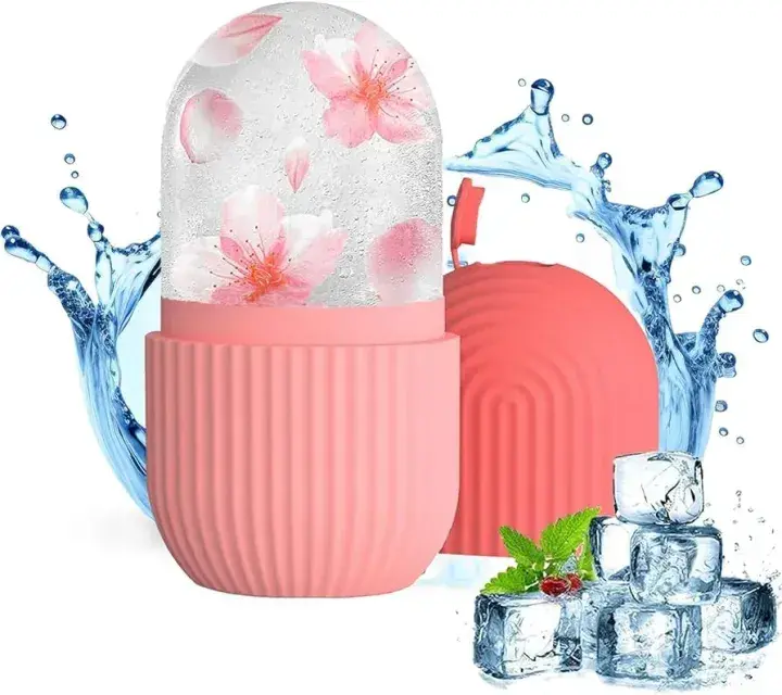Ice Roller For Face, Beauty Facial Massage Ice Roller, Glow Cube Ice Roller for Face,Skin Care Tools for Eye Wrinkles, Acne Puffiness Relief — ছবি 5
