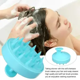 High-Quality Silicone Shampoo Brush - Scalp Massage & Hair Care Tool