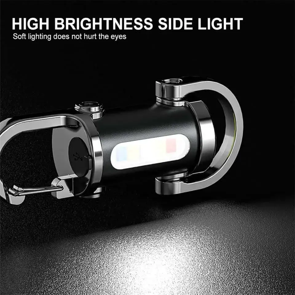 High brightness side light of mini powerbank keychain - DrutoBD