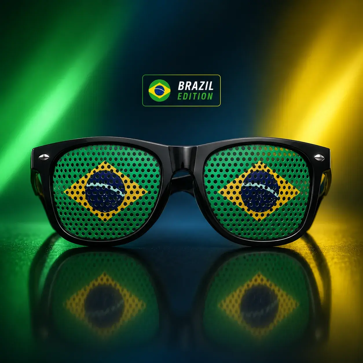 World cup sunglasses multiple country flags display - DrutoBD