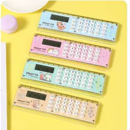 Blue pink mint and beige combination stationary gadgets featuring soft bubble buttons and animal prints