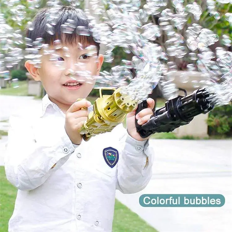 Bubble machine gun