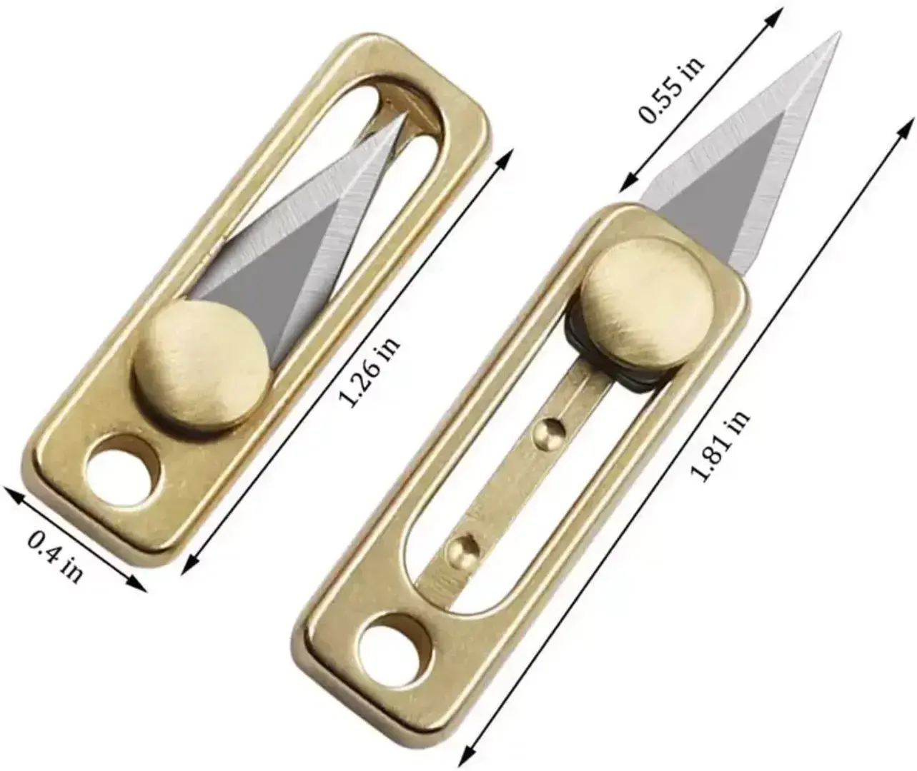 mini knife key chain locket