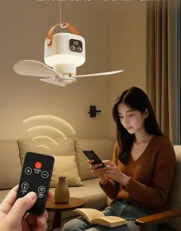Rechargeable Smart Ceiling Fan( 1800M.H) — ছবি 5