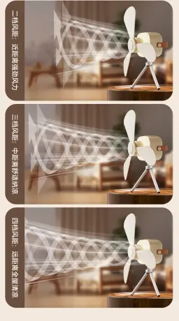 Rechargeable Smart Ceiling Fan( 1800M.H) — ছবি 5