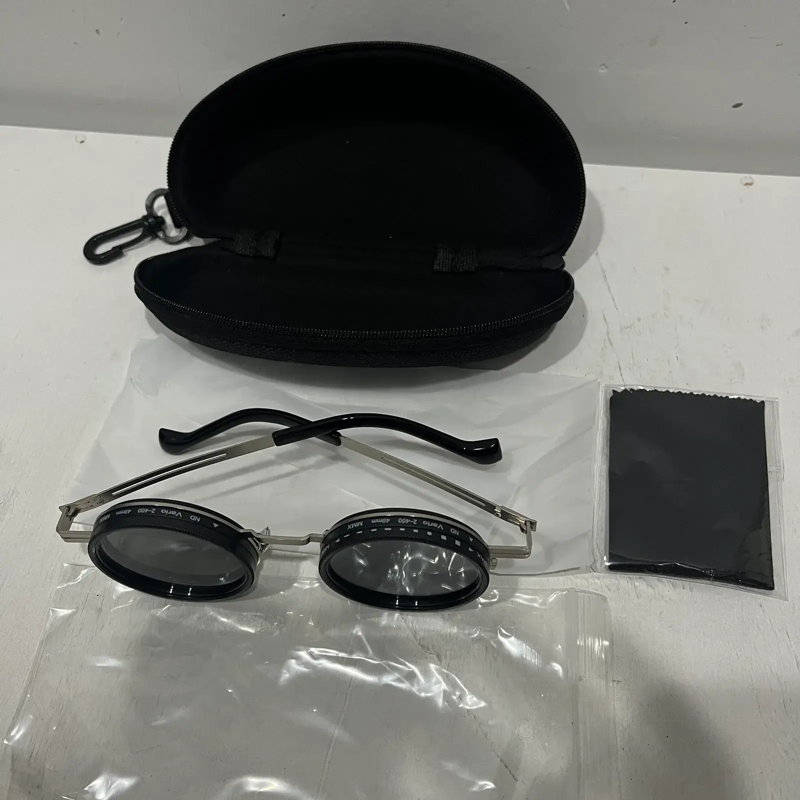 Premium Adjustable ND Filter Round Sunglasses – Manual Adjustable Lens for Driving, Travel & Outdoor — ছবি 8